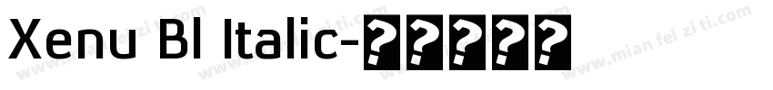 Xenu Bl Italic字体转换
